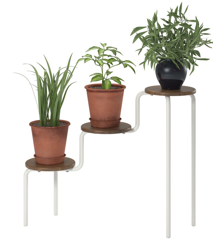 Webster round multi-tiered plant stand