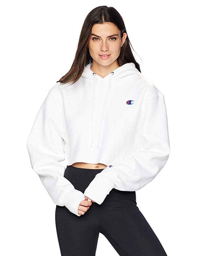 cropped champion hoodie