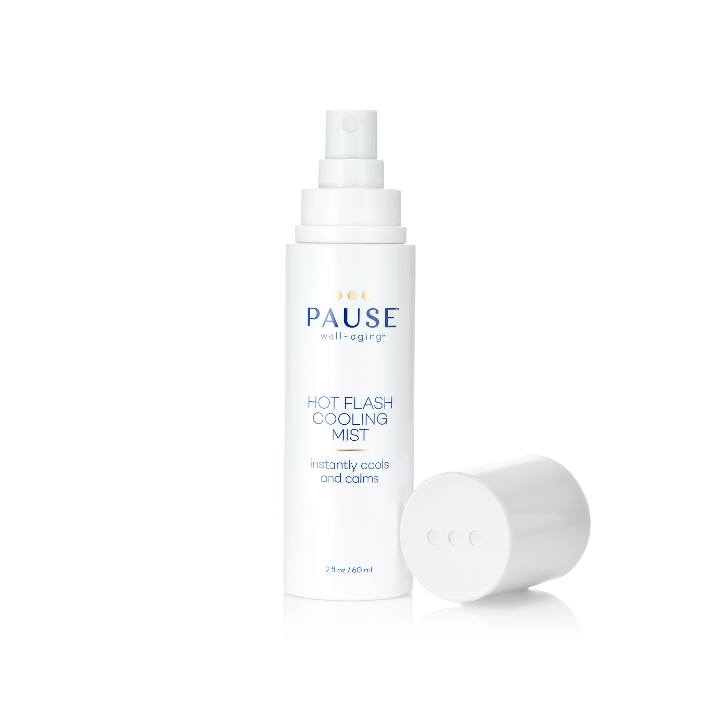 Pause hot flash cooling mist