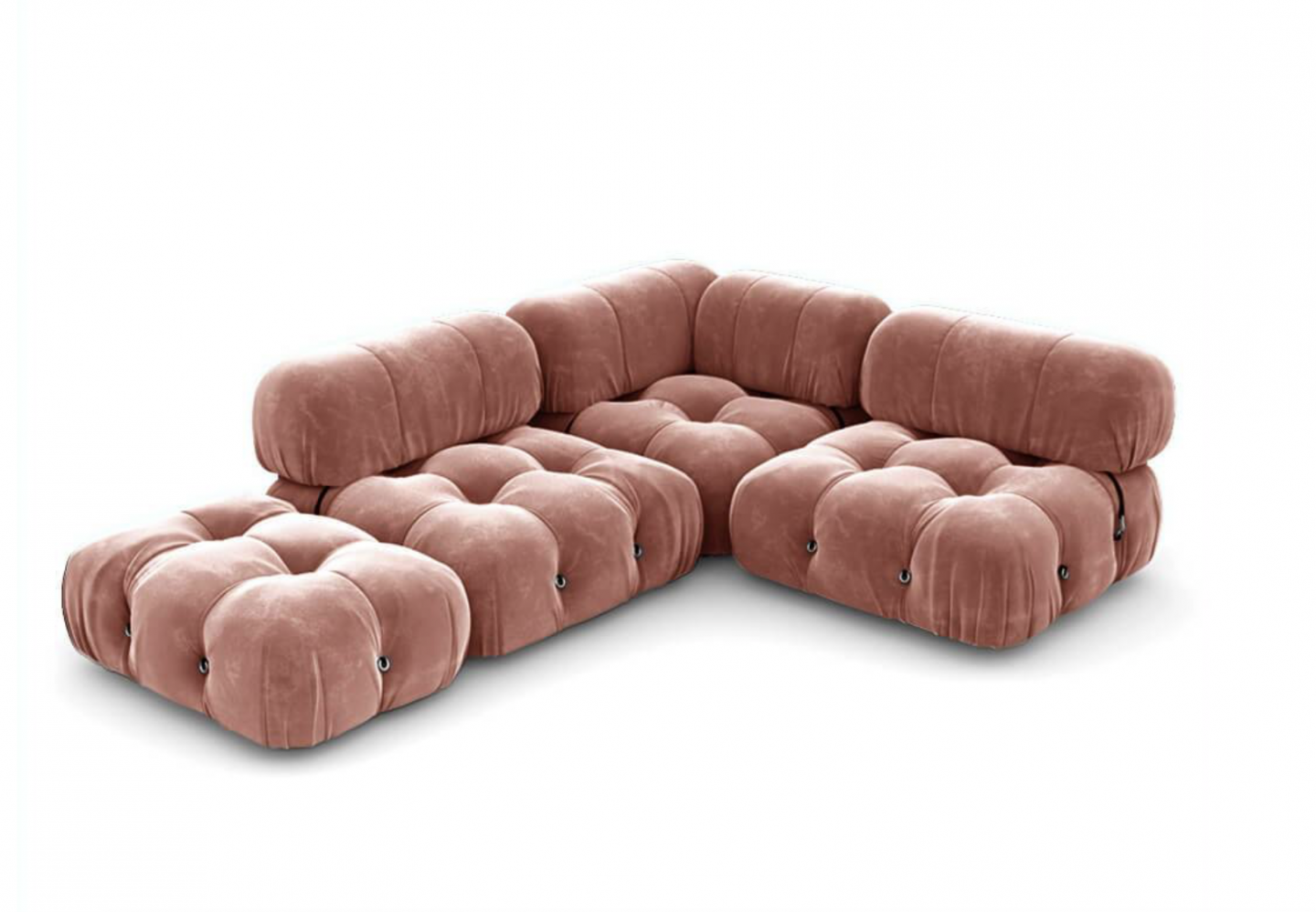 pink velvet sofa Mario Bellini Camaleonda Sofa | Combination 009 